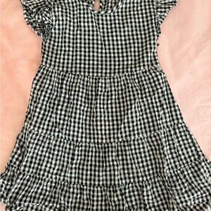 Madden Girl Black and White Checkered Kids Dress